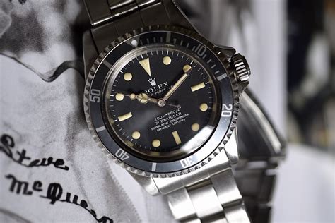 rolex submariner steve mc queen|rolex submariner side view.